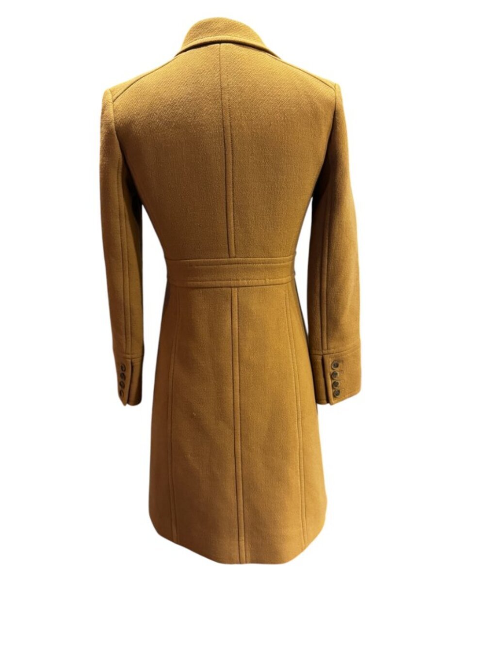 J.Crew Lady Day Coat Womens 0P Camel Beige Italian Double Cloth Wool Thinsulate - Picture 8 of 11